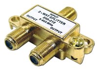 Picture of Coaxial Splitter - MATV F-Type - 2 Way - Gold - 900Mhz DC-Passive
