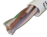 Picture of Category 5E Communications Cable - Solid, White, Plenum, 350MHz (CMP) - 1000 FT