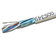 Picture of Shielded DataMax Cat 6 Cable - Stranded, FTP, White PVC - 1000 FT