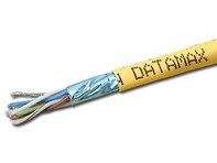 Picture of Shielded DataMax Cat 6 Cable - Stranded, FTP, Yellow PVC - 1000 FT