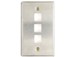 Picture of 3 Port Stainless Steel Keystone Faceplate - 1 of 4