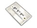 Picture of 3 Port Stainless Steel Keystone Faceplate - 2 of 4