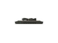 Picture of Rack Mount Power Strip - 6 Receptacle w/ circuit breaker, 15 AMP, 125 volts, 15 ft. cord