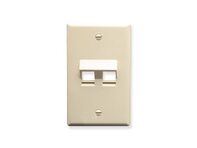 Picture of Faceplate Angled 1-gang 2-port Almond