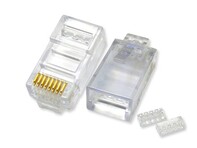 Picture of Stewart Cat5e Connectors with Load Bars - RJ45 - 100 pack