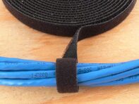 Picture of 1/2 Inch Continuous Black Hook and Loop Wrap - 5 Yards