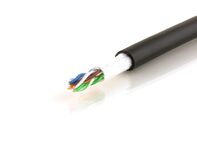 Picture of CAT5e 350Mhz Outdoor Network Cable - Solid, Black, Direct Burial CMX - 1000 FT