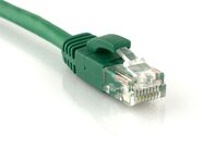 Picture of Cat 6 Patch Cable - 1 FT, Green, Booted
