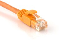 Picture of Cat 6 Patch Cable - 1 FT, Orange, Booted