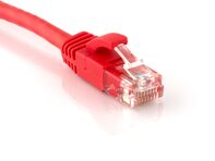 Picture of Cat 6 Patch Cable - 1 FT, Red, Booted