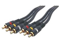 Picture of 12 FT Python Gold Triple RCA Audio/Video Cable - Stereo