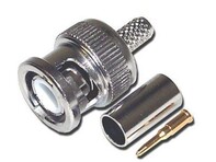 Picture of BNC Connector - Crimp - RG59, RG62 - Male - 3 piece - 10 Pack