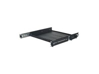 Picture of 19" Single-Sided Slide-Out Vented Shelf, 1U, 14"D, Black