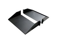 Picture of 19" Double-Sided Non-Vented Divided Shelf, 2U, 25"D, Black