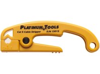 Side view of Platinum Tools yellow Platinum Tools Cat5/6 cable jacket stripper