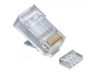 Platinum tools RJ45 Cat6 2 pc round- Solid 3-prong with liner