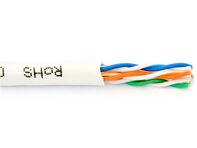 Picture of Cat5e 350Mhz Network Cable - 24 AWG Solid Copper, White, Plenum (CMP) - 1000 FT