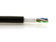 Picture of Cat 6 550Mhz Outdoor Network Cable - Solid, Black, Direct Burial CMX - 1000 FT