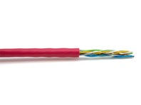 Picture of Mini Cat 6 Bulk Cable - Stranded, Red, Riser (CMR), Unshielded - 1000 FT