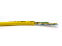 Picture of Mini Cat 6 Bulk Cable - Stranded, Yellow, Riser (CMR), Unshielded - 1000 FT