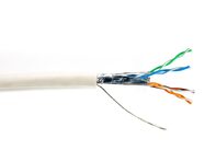 Picture of Mini Cat 6A Bulk Cable - Stranded, White, Riser (CMR), Shielded (F/UTP) - 1000 FT