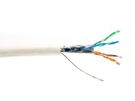 Picture of Mini Cat 6A Relaxed Bulk Cable - Stranded, White, Riser (CMR), Shielded (F/UTP) - 1000 FT