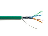 Picture of Mini Cat 6A Relaxed Bulk Cable - Stranded, Green, Riser (CMR), Shielded (F/UTP) - 1000 FT