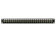 Picture of 24 Port Fully Loaded 75 Ohm BNC Coaxial Patch Panel - 1U