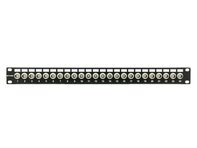 Picture of 24 Port Fully Loaded 75 Ohm Isolated BNC Coaxial Patch Panel - 1U