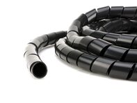 Picture of 1 Inch Black Polyethylene Spiral Wrap - 10 Foot