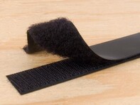 Picture of 1 Inch Black Self-Adhesive Hook and Loop Tape - 5 Yards