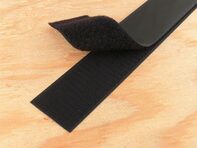 Picture of 1.5 Inch Black Self-Adhesive Hook and Loop Tape - 5 Yards
