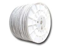 Picture of Cat 6 600 Mhz Network Cable - Stranded - White PVC - 1000 FT