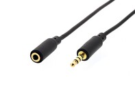 Picture of Slim AUX Stereo Audio Extension Cable w/ Microphone Support - 25 FT