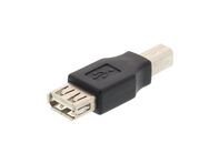 Picture of USB 2.0 Adapter - USB A Female to USB B Male - 5 Pack