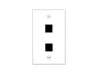 Picture of 2 Port Keystone Faceplate - Single Gang - White
