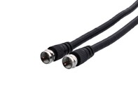 Picture of RG6 CaTV Coaxial Patch Cable - 3 FT, F Type, Black