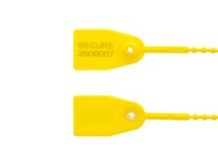Picture of 11 1/2 Inch Standard Yellow Pull Tight Plastic Seal - 100 Pack