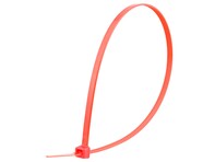 Picture of 11 7/8 Inch Red Standard Nylon Cable Tie - 100 Pack