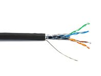 Picture of Mini Cat 6A Relaxed Bulk Cable - Stranded, Black, Riser (CMR), Shielded (F/UTP) - 1000 FT