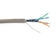 Picture of Mini Cat 6A Bulk Cable - Stranded, Beige, Riser (CMR), Shielded (F/UTP) - 1000 FT