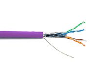 Picture of Mini Cat 6A Bulk Cable - Stranded, Purple, Riser (CMR), Shielded (F/UTP) - 1000 FT