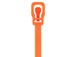 Picture of RETYZ EveryTie 8 Inch Fluorescent Orange Releasable Tie - 20 Pack - 3 of 5