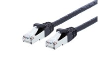 Picture of CAT8 Patch Cable - 1 FT, Black, Booted
