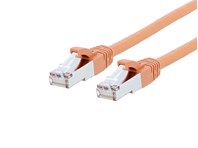 Picture of CAT8 Patch Cable - 1 FT, Orange, Booted