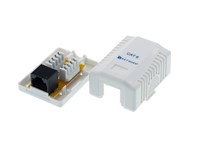 Picture of Surface Mount Box with Cat 6 110 Punch Down Terminals - RJ45 - 8 Conductor