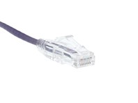 Picture of Cat 6 Mini Patch Cable - 1 FT, Purple, Booted
