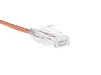 Picture of Cat 6 Mini Patch Cable -  6 IN, Orange, Booted