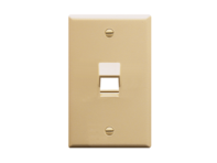 Picture of Faceplate Angled 1-gang 1-port Ivory