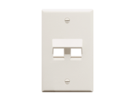 Picture of Faceplate Angled 1-gang 2-port White
